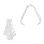 Attache pendentif fleur de Lys 7.8 mm en Argent 925 x1|raw }}