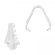 Attache pendentif fleur de Lys 15 mm en Argent 925 x1|raw }}