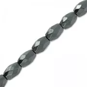 Perles Hematite Olive Facettée 5x3 mm x20