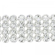 PureCrystal Crystal Mesh 40001 4 rangs 11 mm Crystal  x5cm|raw }}