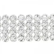 PureCrystal Crystal Mesh 40001 4 rangs 11 mm Crystal  x5cm