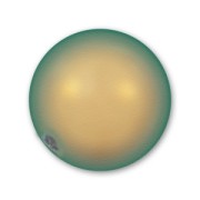 Nacrée Swarovski semi-percée 5818  6 mm Iridescent Green Pearl x1