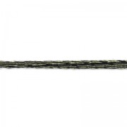 Cordon en lurex 2 mm Doré/Noir x 2m