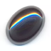 Cabochon ovale 25x18 mm Hematite naturelle