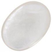 Cabochon plat ovale 25x18 mm Nacre|raw }}