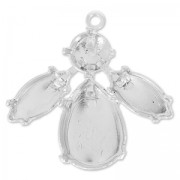 Pendentif à sertir 30 mm argenté x1|raw }}