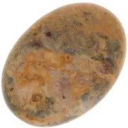 Cabochon ovale 25x18 mm Jaspe Leopard