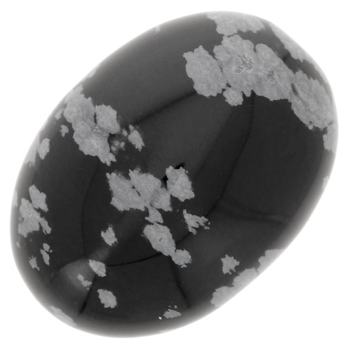 Cabochon ovale 25x18 mm Obsidienne Mouchetée