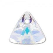 Pendentif Triangle Swarovski 6628 12 mm Crystal AB x1|raw }}