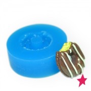 Mini moule silicone pour pâte polymère et pâte de métal 15 mm Donut