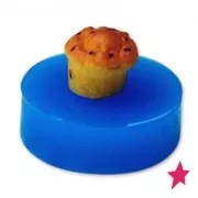Mini moule silicone pour pâte polymère et pâte de métal 10 mm Muffin avec pépites