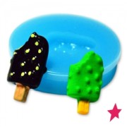 Mini moule silicone pour pâte polymère et pâte de métal 10x19 mm Esquimau|raw }}