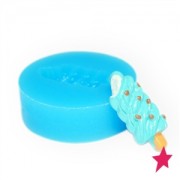 Mini moule silicone pour pâte polymère et pâte de métal 6x21 mm Esquimau|raw }}