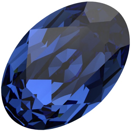 Cabochon Swarovski 4120 6x4 mm - ReCreated Dark Sapphire x1