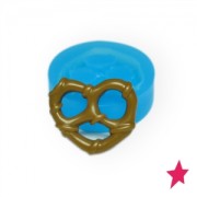 Mini moule silicone pour pâte polymère et pâte de métal 19x24 mm Bretzel|raw }}