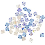 Mix de Toupies en cristal Swarovski 5328 4 mm Hiver x50|raw }}