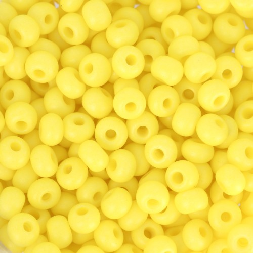 Preciosa Perles rocailles 6/0 4 mm - Terra Intensive - Yellow Mat x20g