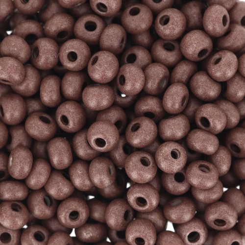 Preciosa Perles rocailles 6/0 4 mm - Terra Intensive - Dark Brown Mat x20g
