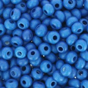 Preciosa Perles rocailles 6/0 4 mm - Terra Intensive - Blue Mat x20g