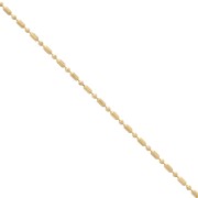 Chaîne maille boule mixte 1.5 mm Doré à l'or fin x1m