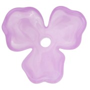 Pendentif fleur 23.5 mm en acétate - Marbré Lilas x1|raw }}