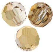 Perles rondes PureCrystal 5000 4 mm - Crystal Aurum x20