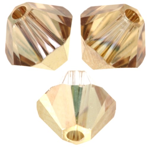 Toupies en cristal PureCrystal 5328 4 mm - Crystal Aurum x50