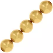 Perles nacrées PureCrystal 5810 8 mm - Crystal Royal Gold Pearl x5