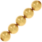Perles nacrées PureCrystal 5810 10 mm - Crystal Royal Gold Pearl x5|raw }}