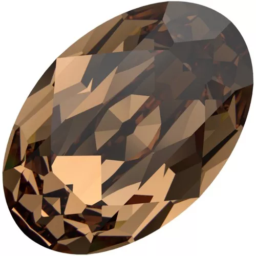 Cabochon PureCrystal 4120 6x4 mm - Reinvented Light Smoked Topaz x1