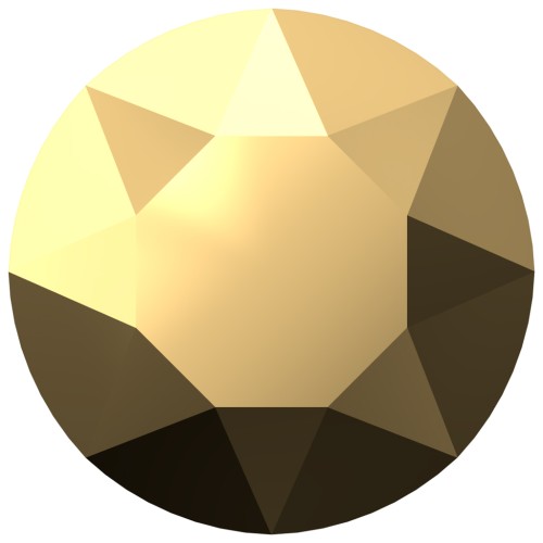 Cabochon PureCrystal 1088 6 mm - Crystal Aurum x1