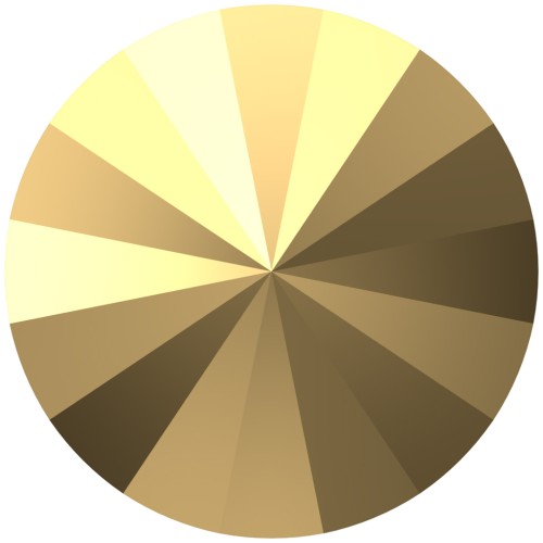 Cabochon PureCrystal 1122 Rivoli 14 mm - Crystal Aurum x1