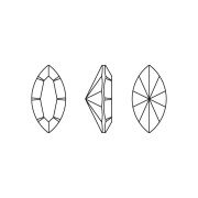 Navettes PureCrystal 4228 6x3 mm - Reinvented Light Smoked Topaz x4