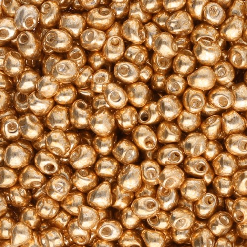 Mini-gouttes Miyuki 2.8 mm DP28-1053 - Galvanized Yellow Gold x8g