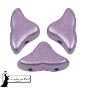 Perles en verre Hélios® par Puca® 6x10mm - Purple Metallic Mat x10g|raw }}