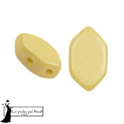 Perles en verre Paros® par Puca® 7x4 mm - Vogue Canary Yellow Mat x10g|raw }}