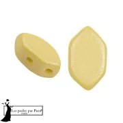 Perles en verre Paros® par Puca® 7x4 mm - Vogue Canary Yellow Mat x10g