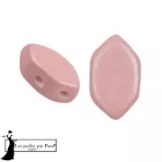 Perles en verre Paros® par Puca® 7x4 mm - Vogue Rose Nude Mat x10g