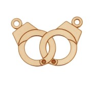 Intercalaire menottes 17 mm en Argent 925 doré rose x1|raw }}