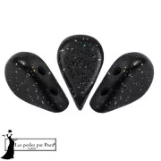 Perles en verre Amos® par Puca® 5x8 mm - Black Constellation x10g