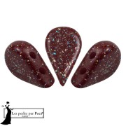 Perles en verre Amos® par Puca® 5x8 mm - Garnet Constellation x10g