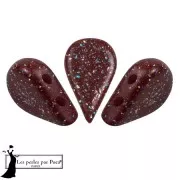 Perles en verre Amos® par Puca® 5x8 mm - Garnet Constellation x10g