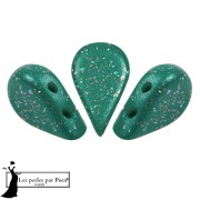 Perles en verre Amos® par Puca® 5x8 mm - Green Constellation x10g|raw }}