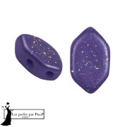 Perles en verre Paros® par Puca® 7x4 mm - Purple Rain Constellation x10g|raw }}