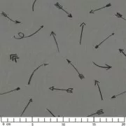 Comme une flèche - Polycoton Caviar x10cm