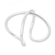 Bague fil croisé en Argent 925 x1|raw }}