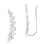 Bijoux d'oreilles Epis 24 mm en Argent 925 x2|raw }}