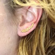 Bijoux d'oreilles Epis 24 mm en Argent 925 x2