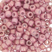Rocailles Matubo 7/0 - 3.5 mm Opaque Rose Ceramic Look x10g