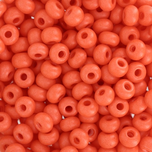 Preciosa Perles rocailles 6/0 4 mm - Terra Intensive - Orange Mat x20g